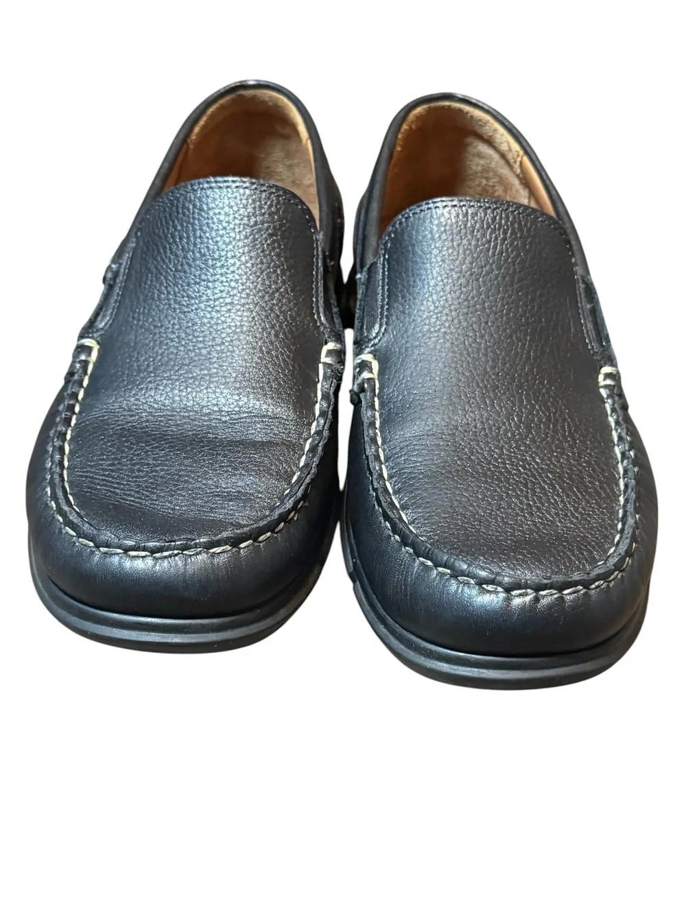 Allen Edmonds Miles Venetian Black Leather Slip-On Loafers Mens Size 9B